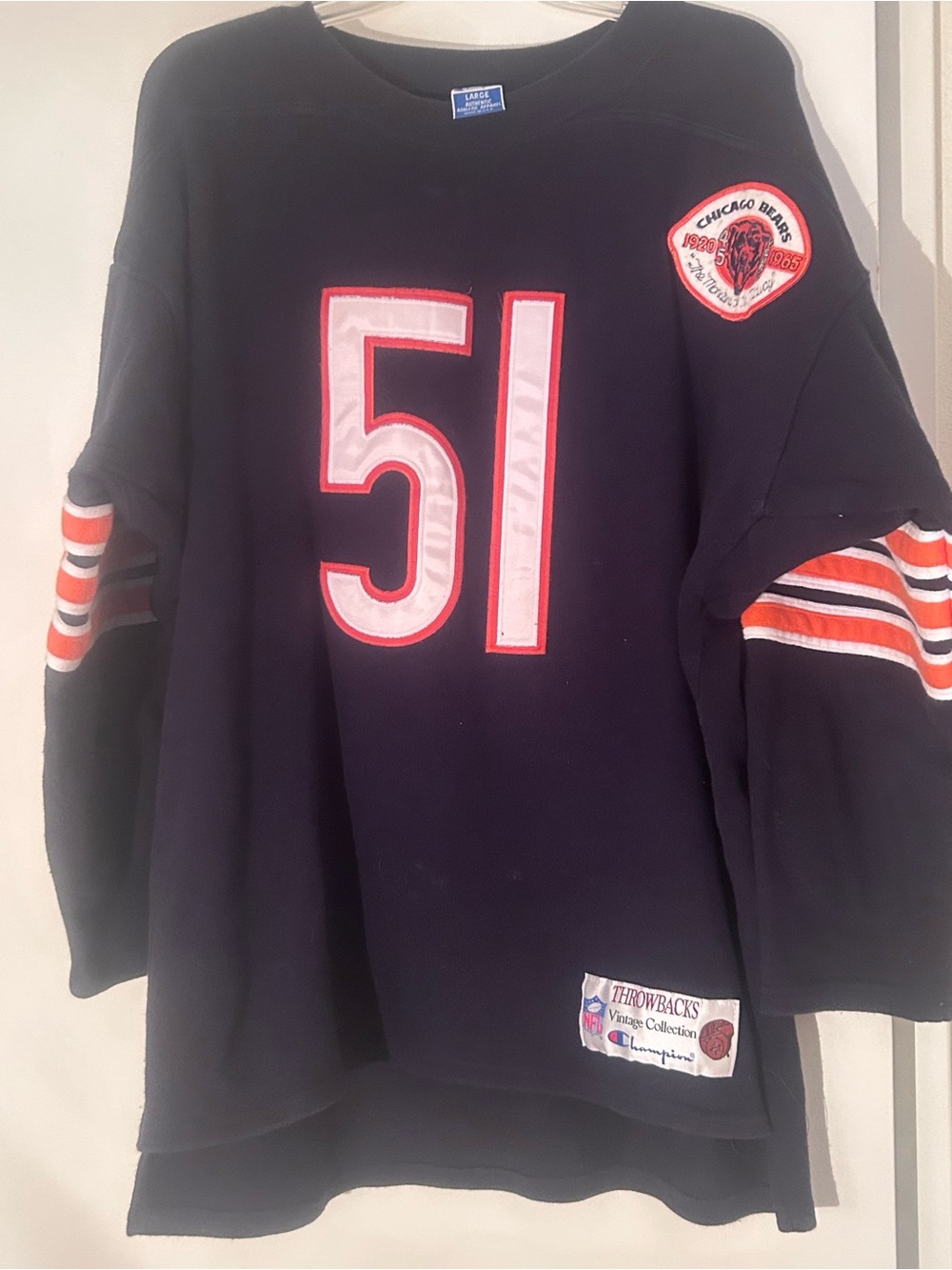 Vintage Champion Chicago Bears #51 Dick Butkus Throwback Jersey!